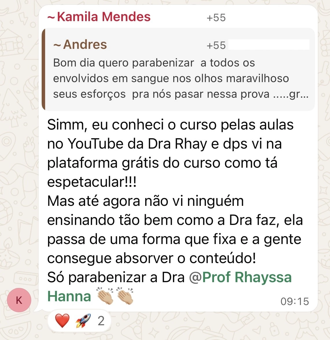 Depoimento Aluno Sangue nos Olhos